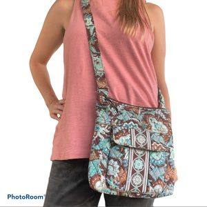 Vintage “Java blue” Vera Bradley crossbody purse